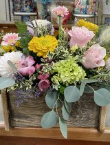 Large floral bouquet with roses 